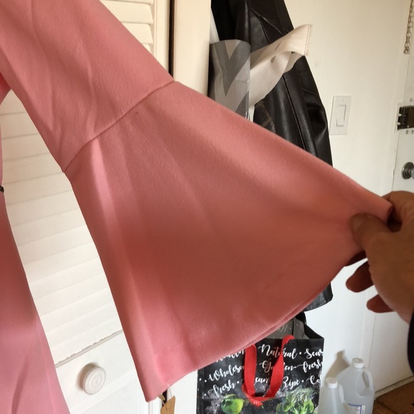 Vintage 60s bubble gum pink jeweled MOD mini dress - Picture 6 of 11